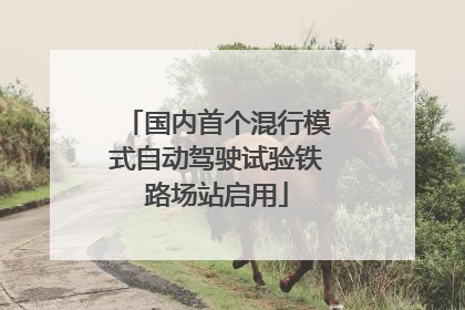 国内首个混行模式自动驾驶试验铁路场站启用