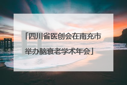 四川省医创会在南充市举办脑衰老学术年会