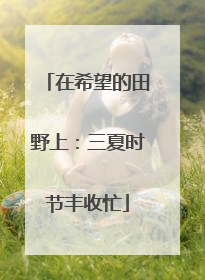 在希望的田野上：三夏时节丰收忙
