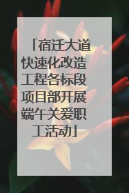 宿迁大道快速化改造工程各标段项目部开展端午关爱职工活动