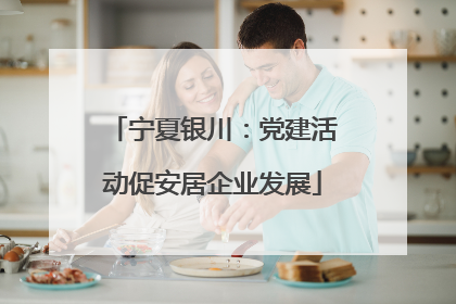 宁夏银川：党建活动促安居企业发展
