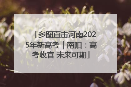 多图直击河南2025年新高考｜南阳：高考收官 未来可期