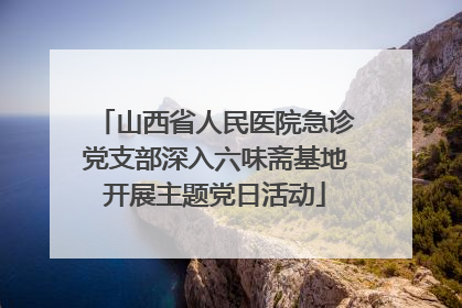 山西省人民医院急诊党支部深入六味斋基地开展主题党日活动
