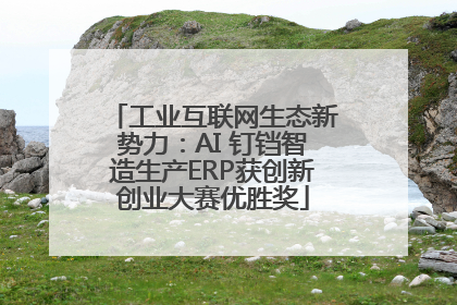 工业互联网生态新势力：AI 钉铛智造生产ERP获创新创业大赛优胜奖