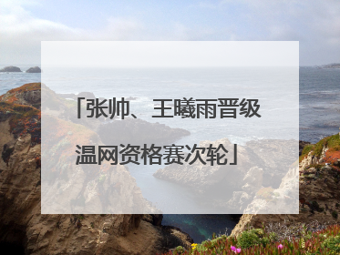 张帅、王曦雨晋级温网资格赛次轮
