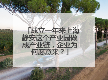 成立一年来上海静安这个产业园做成产业链，企业为何愿意来？