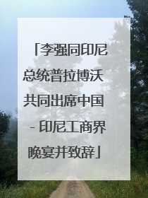 李强同印尼总统普拉博沃共同出席中国－印尼工商界晚宴并致辞
