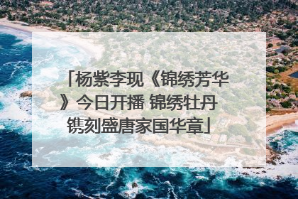 杨紫李现《锦绣芳华》今日开播 锦绣牡丹镌刻盛唐家国华章