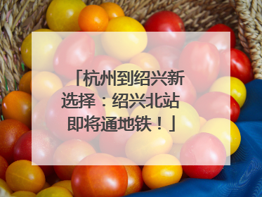 杭州到绍兴新选择：绍兴北站即将通地铁！