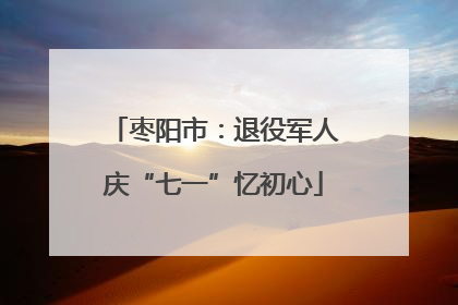 枣阳市：退役军人庆“七一”忆初心