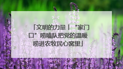 文明的力量丨“家门口”唠嗑队把党的温暖唠进农牧民心窝里