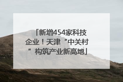 新增454家科技企业！天津“中关村”构筑产业新高地