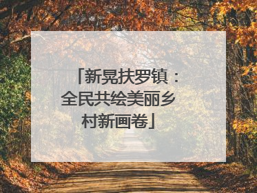 新晃扶罗镇：全民共绘美丽乡村新画卷