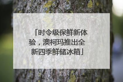 时令级保鲜新体验，澳柯玛推出全新四季鲜储冰箱