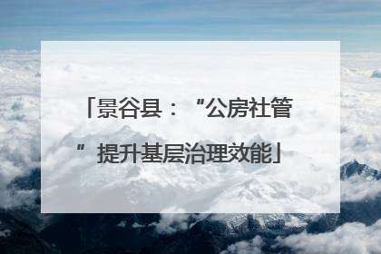 景谷县：“公房社管”提升基层治理效能
