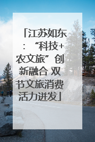 江苏如东：“科技+农文旅”创新融合 双节文旅消费活力迸发