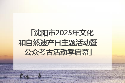 沈阳市2025年文化和自然遗产日主题活动暨公众考古活动季启幕