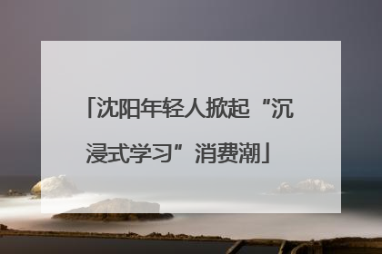 沈阳年轻人掀起“沉浸式学习”消费潮