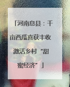 河南息县：千亩西瓜喜获丰收 激活乡村“甜蜜经济”