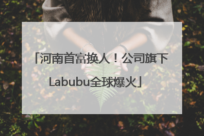 河南首富换人！公司旗下Labubu全球爆火