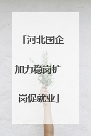 河北国企加力稳岗扩岗促就业