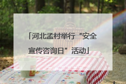 河北孟村举行“安全宣传咨询日”活动