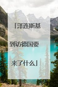 泽连斯基到访德国要来了什么