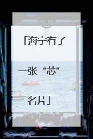 海宁有了一张“芯”名片