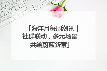海洋月每周潮讯｜社群联动，多元场景共绘蔚蓝新章