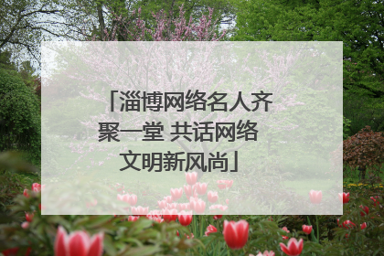 淄博网络名人齐聚一堂 共话网络文明新风尚