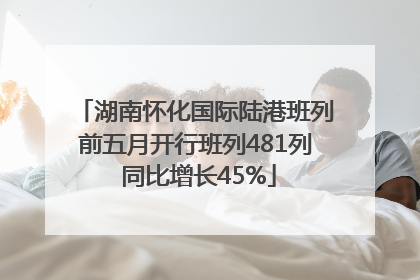 湖南怀化国际陆港班列前五月开行班列481列 同比增长45%