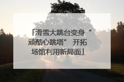 滑雪大跳台变身“顽酷心跳塔” 开拓场馆利用新局面