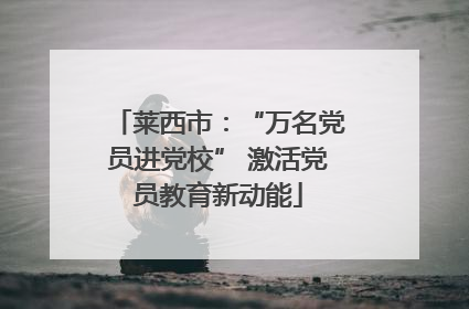 莱西市：“万名党员进党校” 激活党员教育新动能