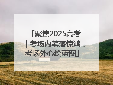 聚焦2025高考｜考场内笔落惊鸿，考场外心绘蓝图