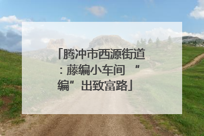 腾冲市西源街道：藤编小车间 “编”出致富路