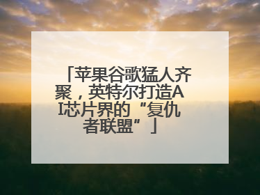 苹果谷歌猛人齐聚，英特尔打造AI芯片界的“复仇者联盟”