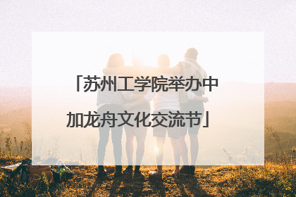 苏州工学院举办中加龙舟文化交流节