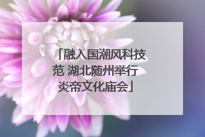 融入国潮风科技范 湖北随州举行炎帝文化庙会