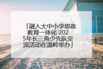 融入大中小学思政教育一体化 2025年长三角少先队交流活动在温岭举办