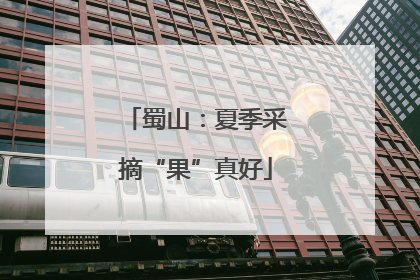 蜀山：夏季采摘“果”真好