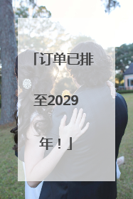 订单已排至2029年！