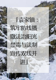 袁家镇：筑牢防线播撒法治阳光禁毒与法制宣传双线并进