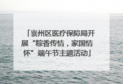 襄州区医疗保障局开展“粽香传情，家国情怀”端午节主题活动