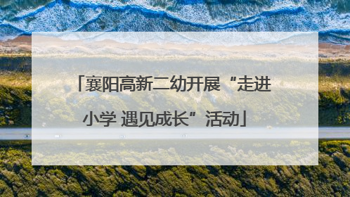 襄阳高新二幼开展“走进小学 遇见成长”活动