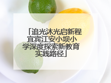 追光沐光启新程 宜宾江安小坝小学深度探索新教育实践路径