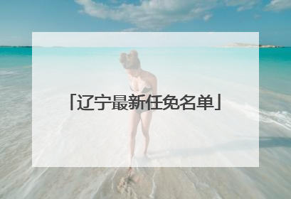 辽宁最新任免名单