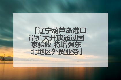 辽宁葫芦岛港口岸扩大开放通过国家验收 将增强东北地区外贸业务