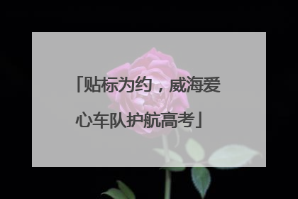 贴标为约，威海爱心车队护航高考
