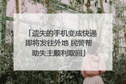 遗失的手机变成快递即将发往外地 民警帮助失主顺利取回