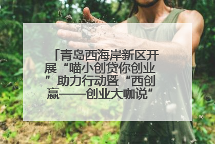 青岛西海岸新区开展“喵小创贷你创业”助力行动暨“西创赢——创业大咖说”主题活动
